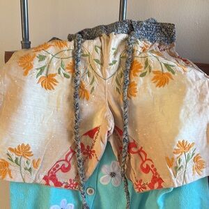 Bohemian Floral Embroidered Shorts